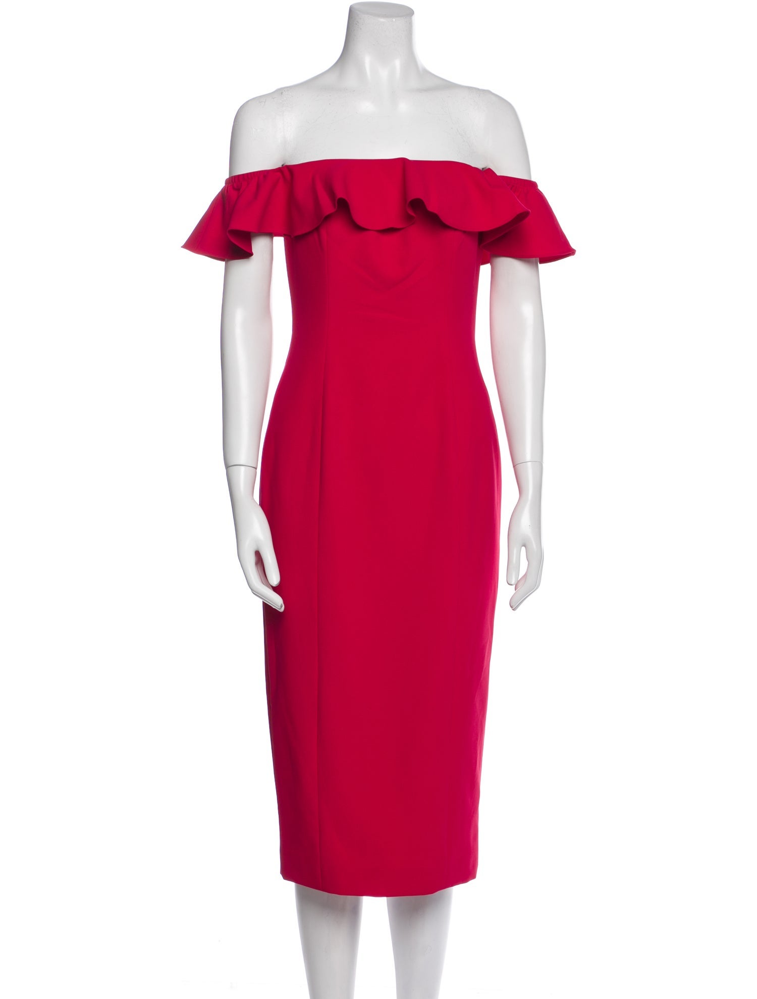 Jay Godfrey Off-The-Shoulder Knee-Length Dress