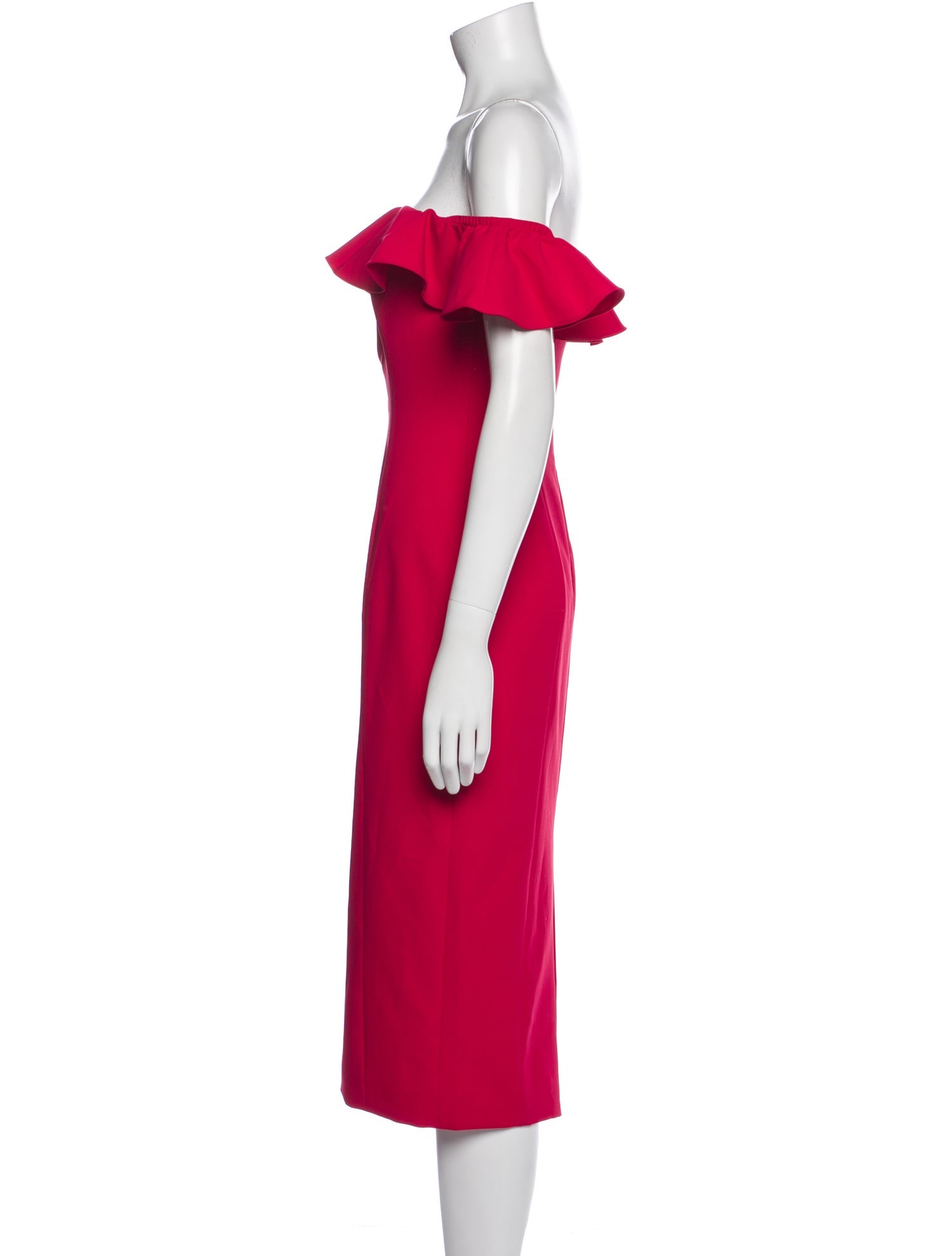 Jay Godfrey Off-The-Shoulder Knee-Length Dress