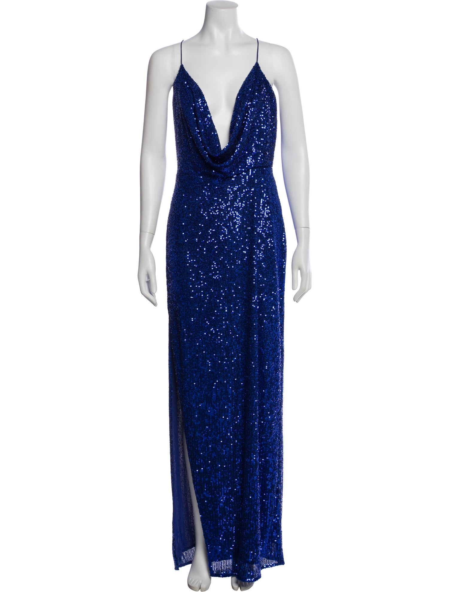 Jay Godfrey V-Neck Long Dress