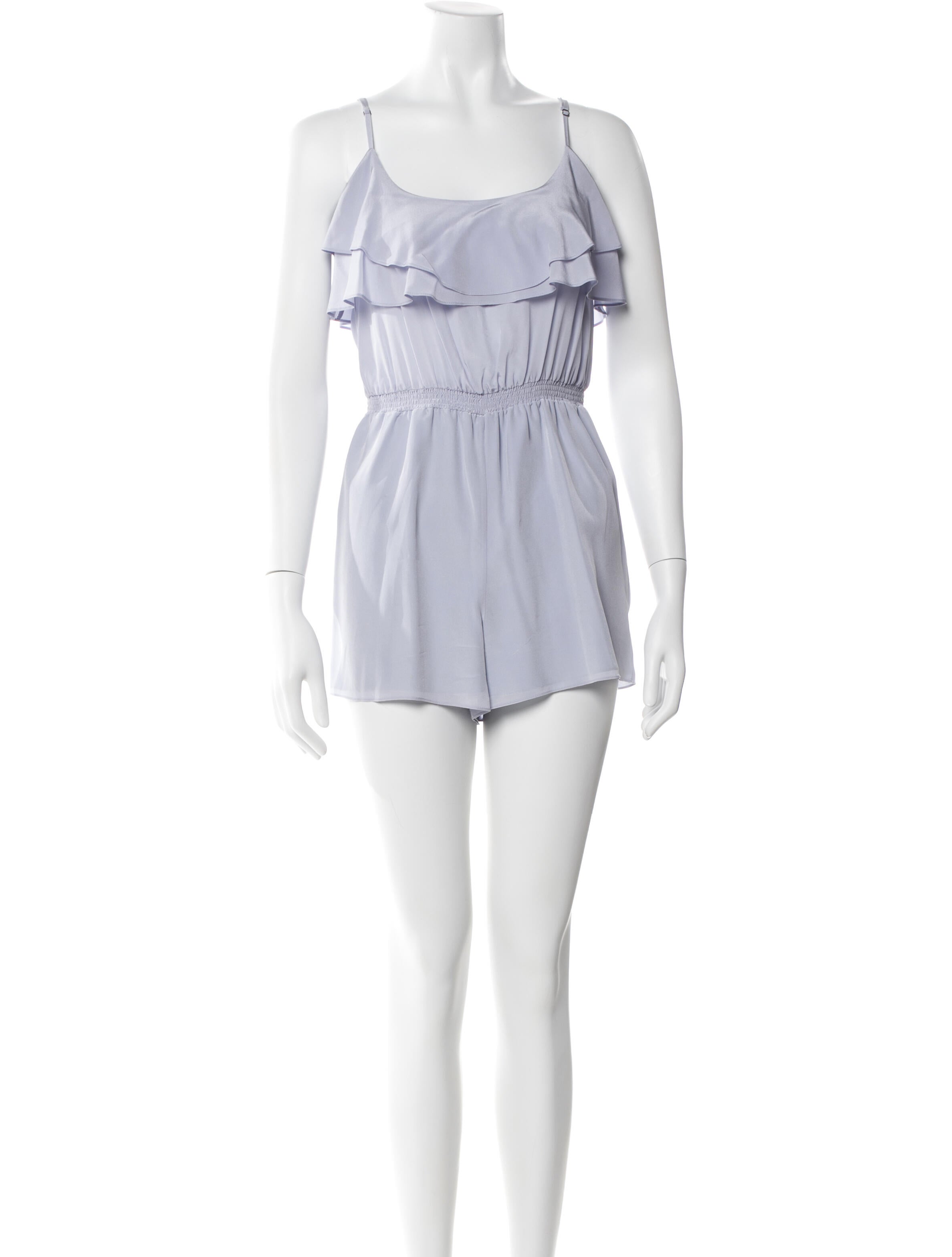 Jay Godfrey Silk Scoop Neck Romper