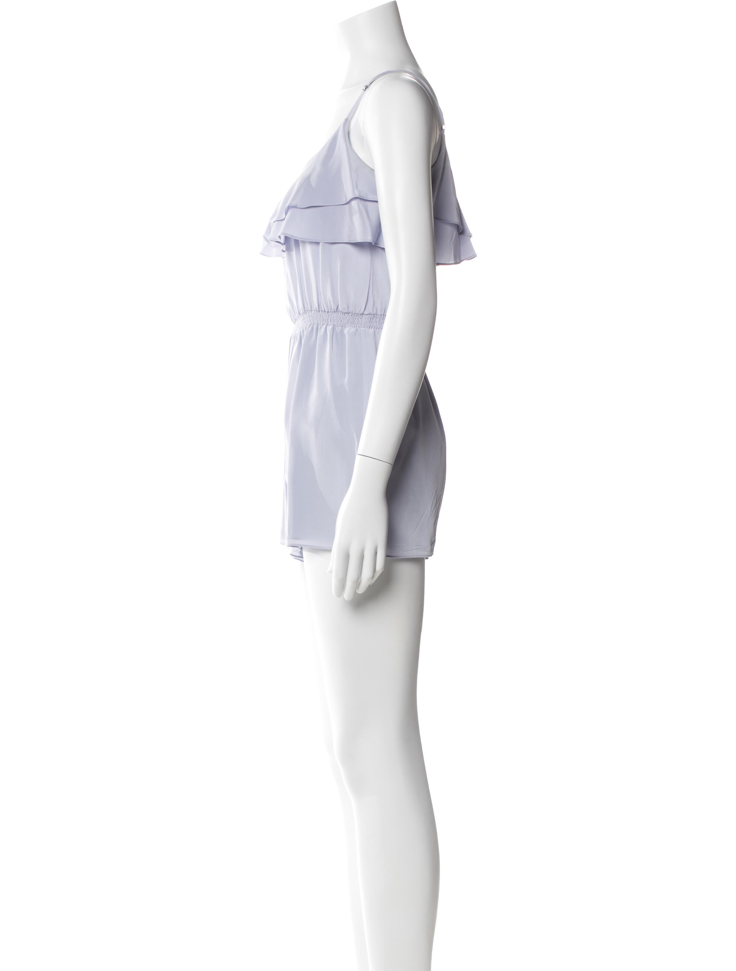 Jay Godfrey Silk Scoop Neck Romper