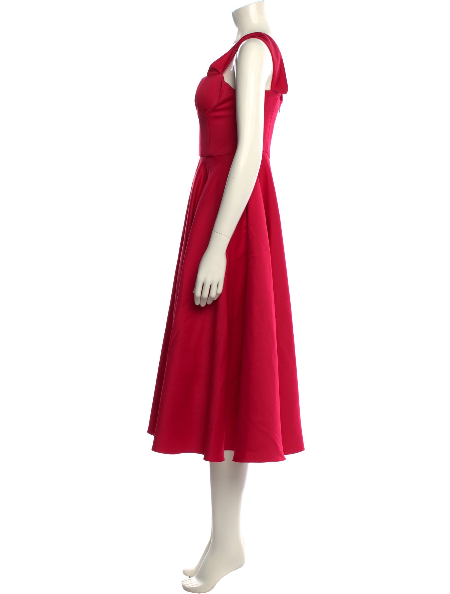 Jay Godfrey Square Neckline Midi Length Dress