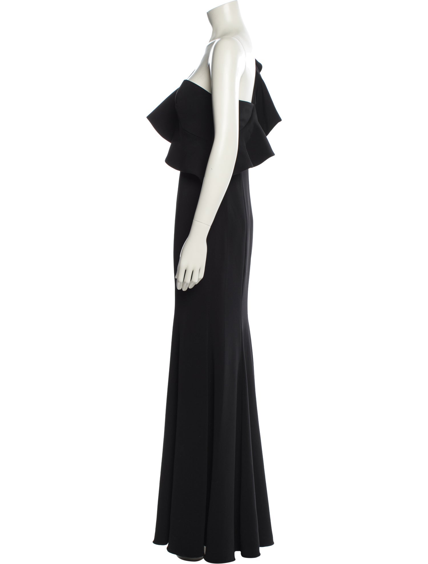 Jay Godfrey One-Shoulder Long Dress