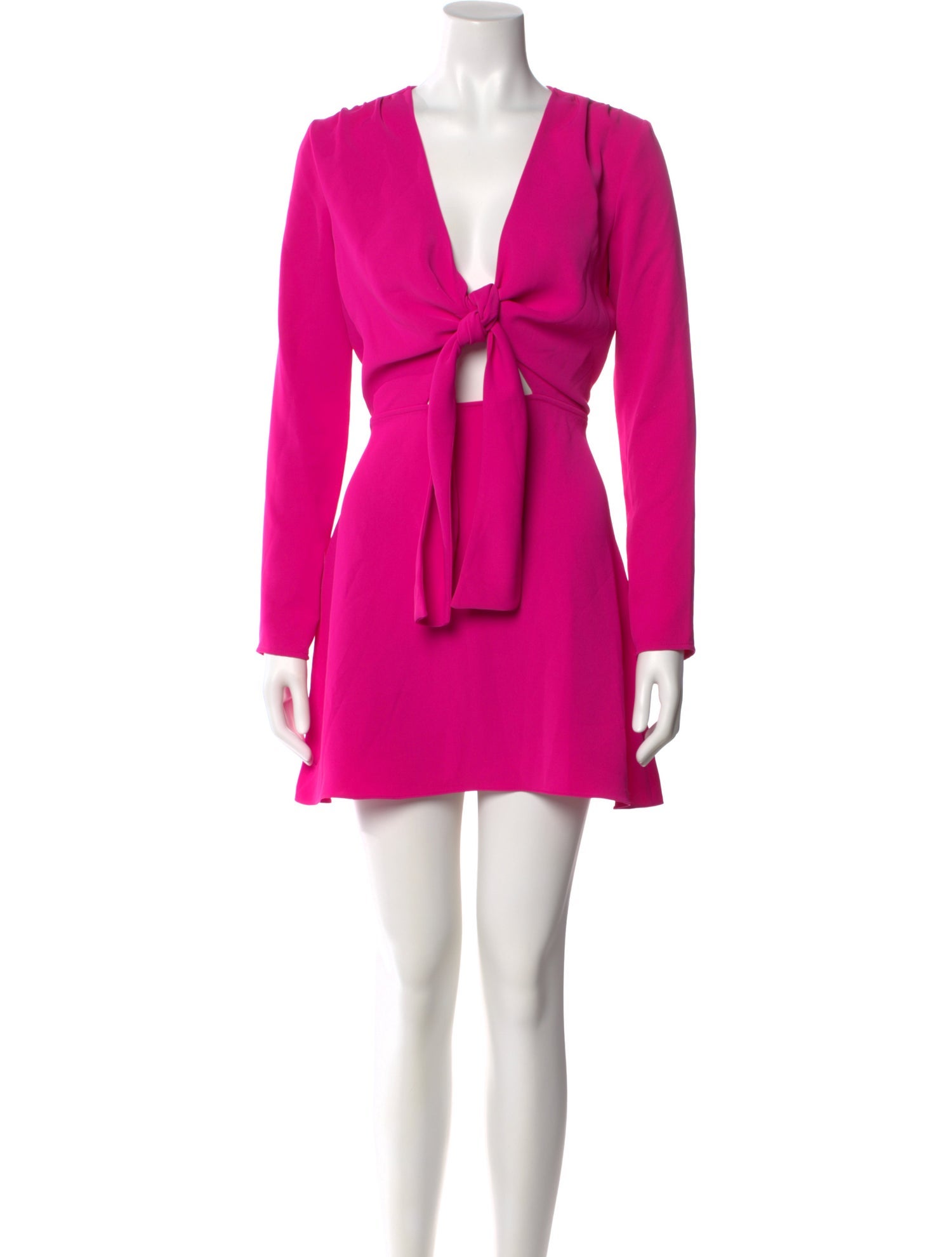 Jay Godfrey V-Neck Mini Dress