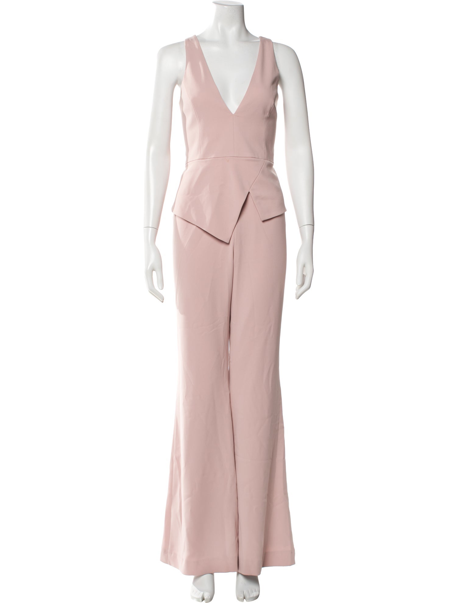Jay Godfrey Plunge Neckline Jumpsuit