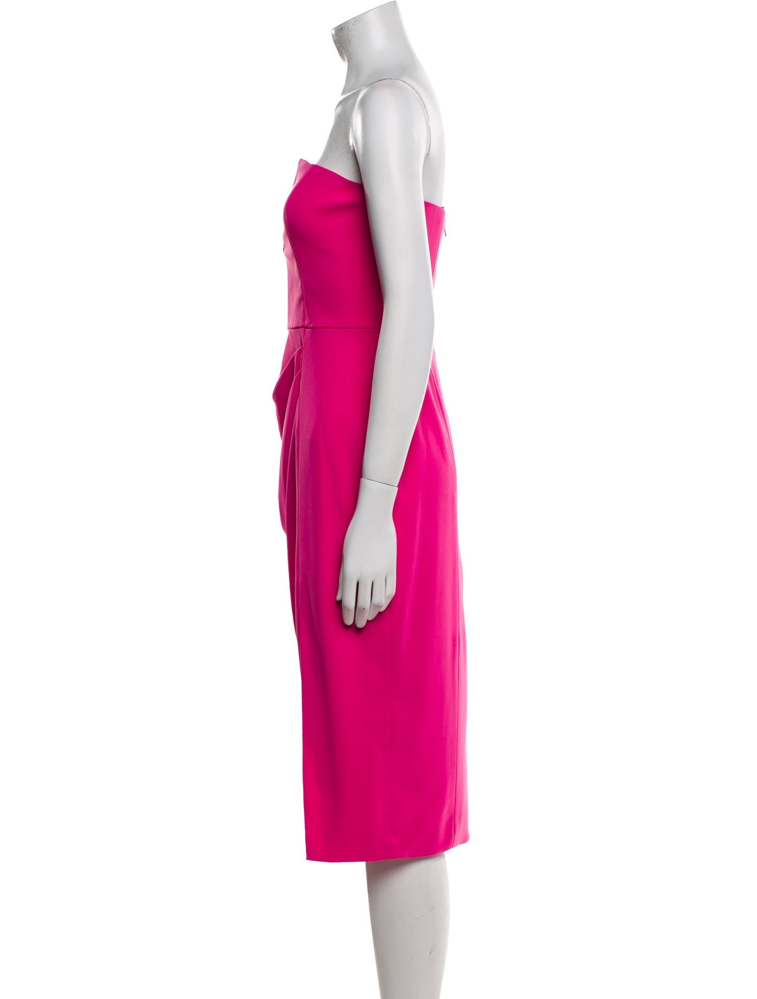 Jay Godfrey Strapless Knee-Length Dress