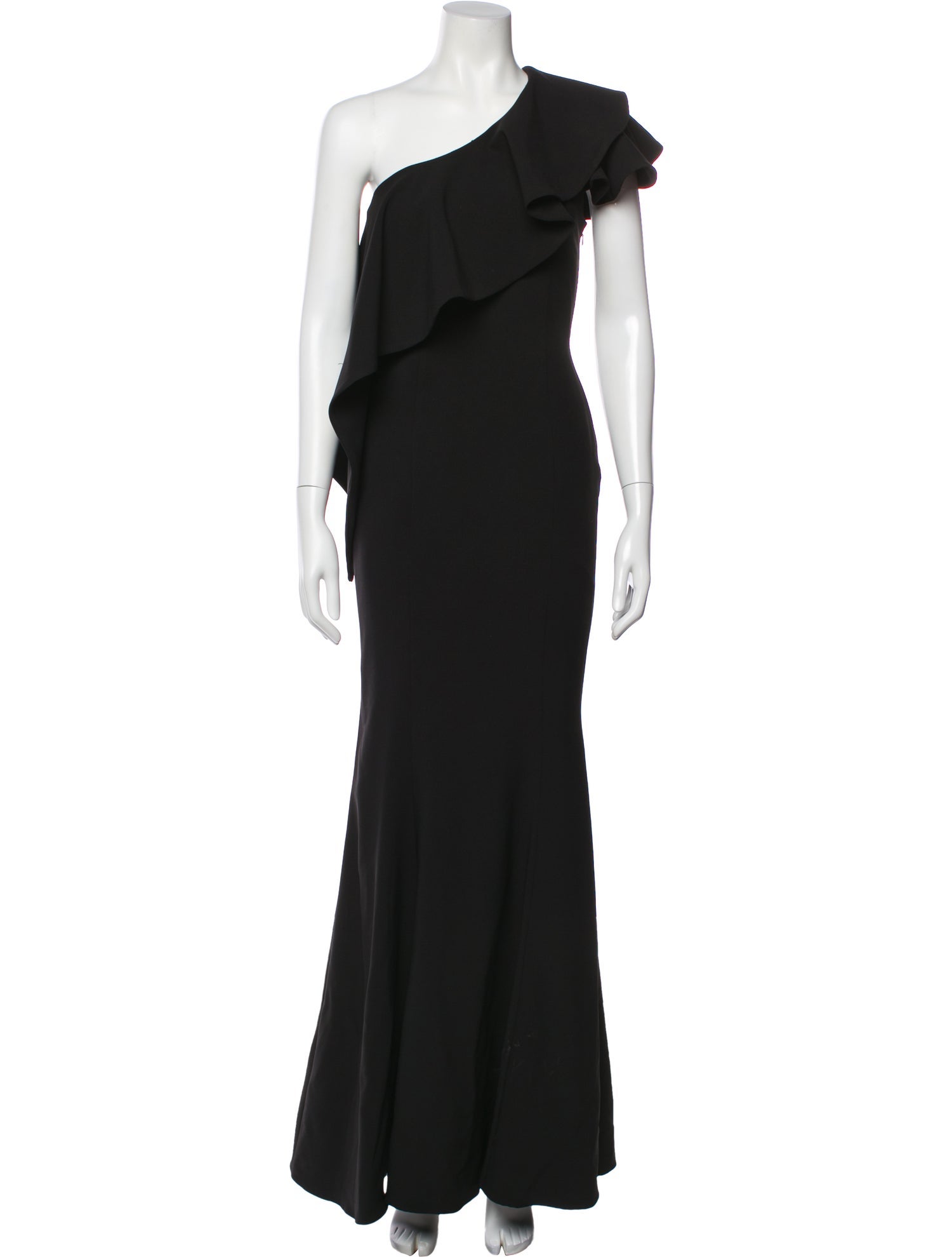 Jay Godfrey One-Shoulder Long Dress
