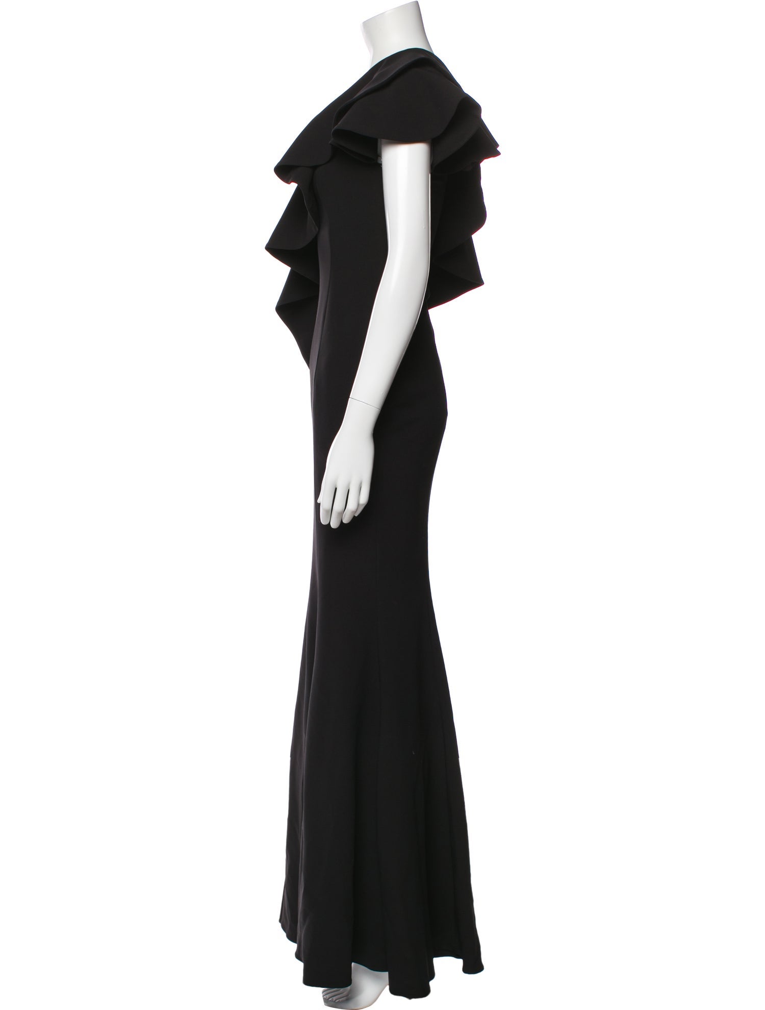 Jay Godfrey One-Shoulder Long Dress
