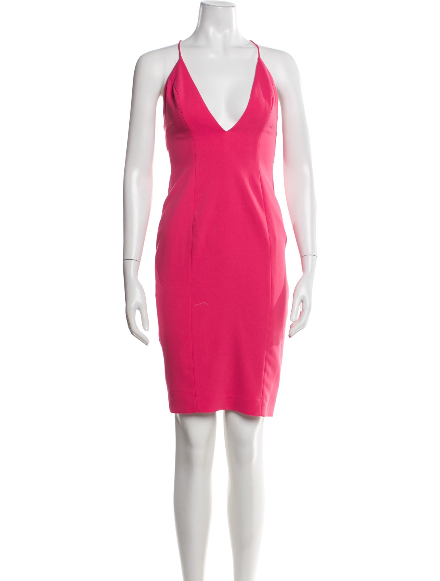 Jay Godfrey V-Neck Knee-Length Dress