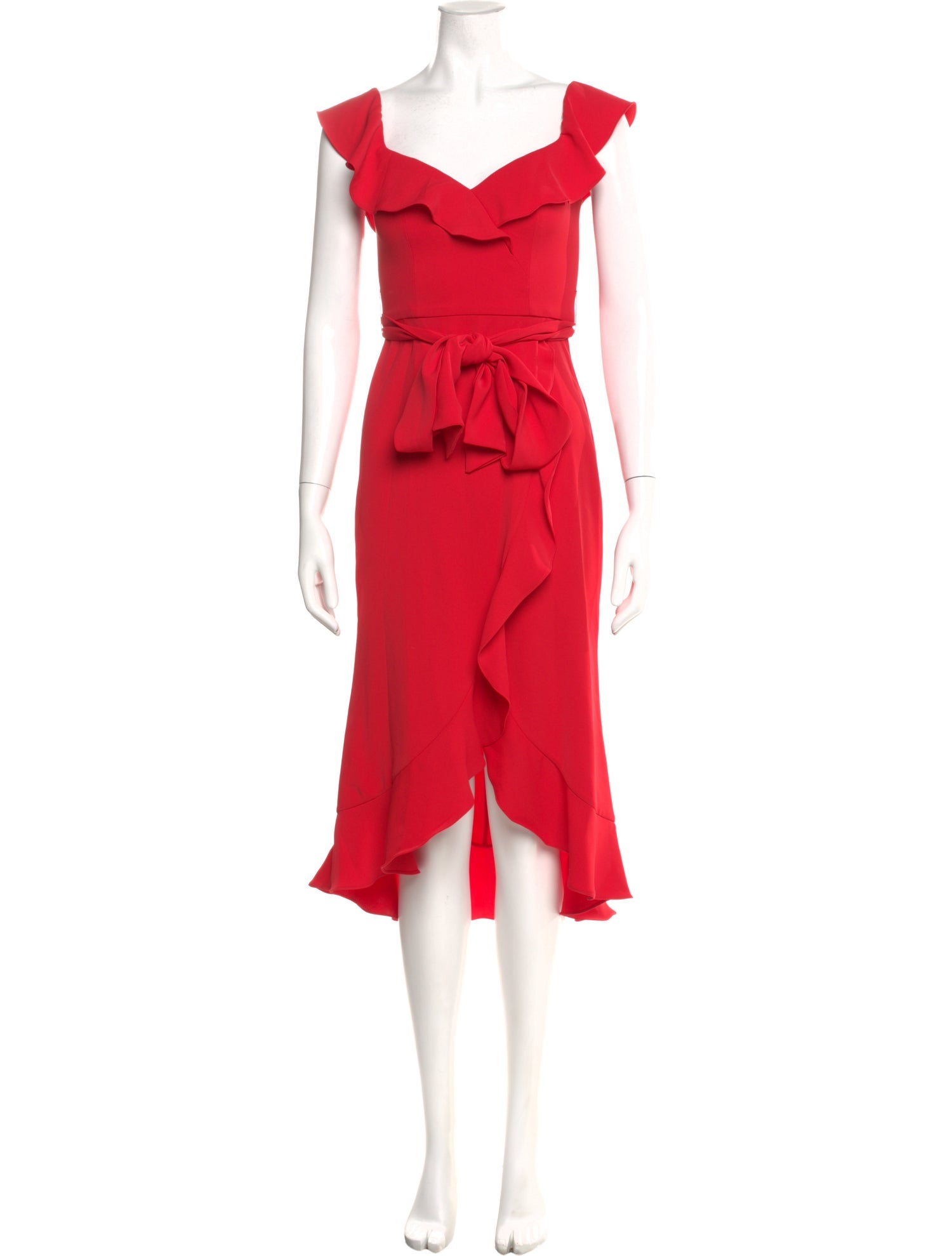 Jay Godfrey V-Neck Midi Length Dress