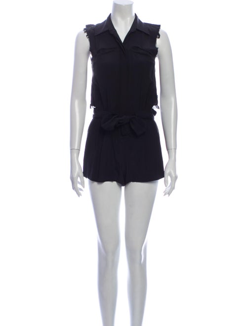 Jamison Silk Romper Black