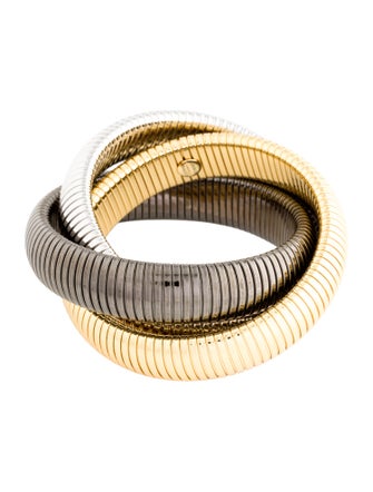 Janis Savitt Triple Cobra Rolling Bracelet
