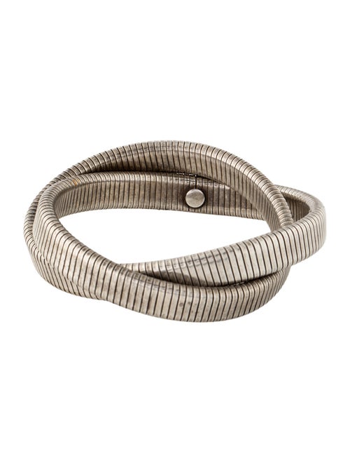 Janis Savitt Double Cobra Bangle Bracelet