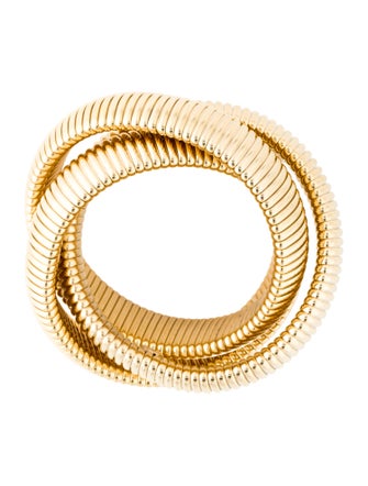 Janis Savitt Triple Cobra Bangle Bracelet