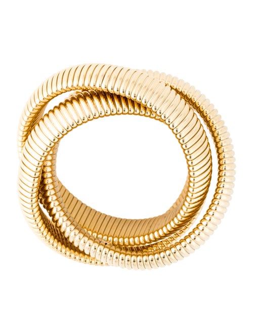 Janis Savitt Triple Cobra Bangle Bracelet