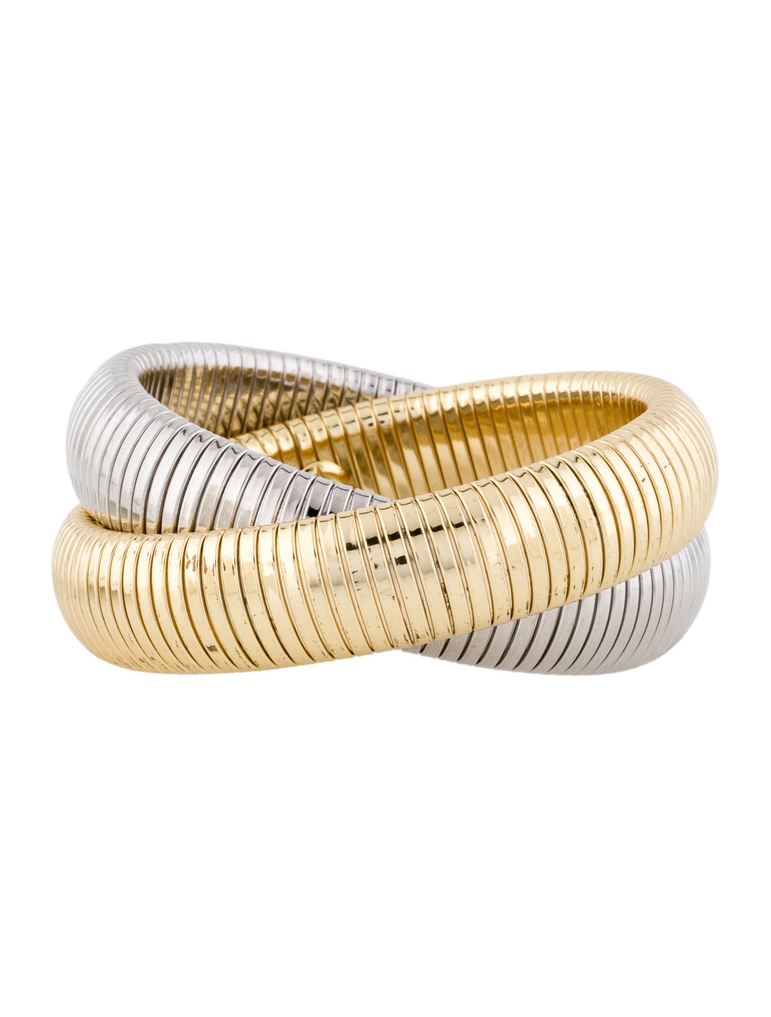 Janis Savitt Two-Tone 'Cobra' Double Bangle Bracelet