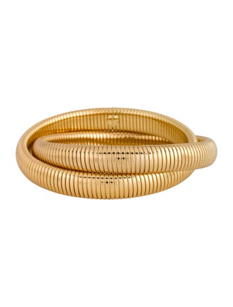 Janis Savitt Double Cobra Bangle Bracelet
