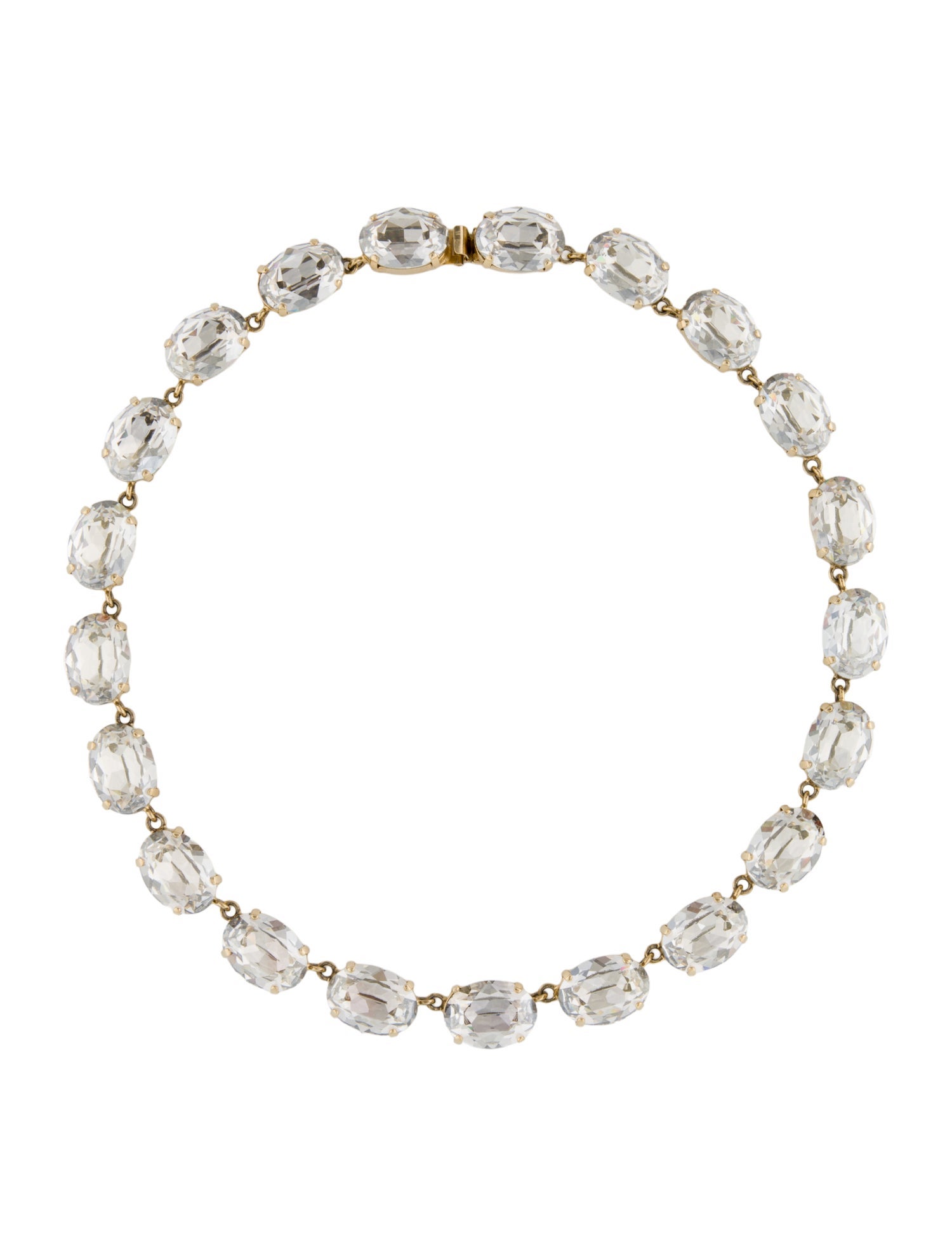 Janis Savitt Crystal Collar Necklace