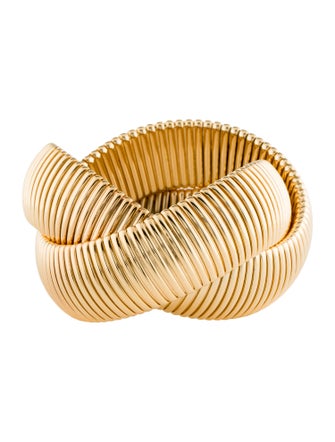 Janis Savitt Double Cobra Bangle Bracelet