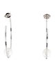 Janis Savitt Faux Pearl Oprah's Favorite Floating Hoop Earrings