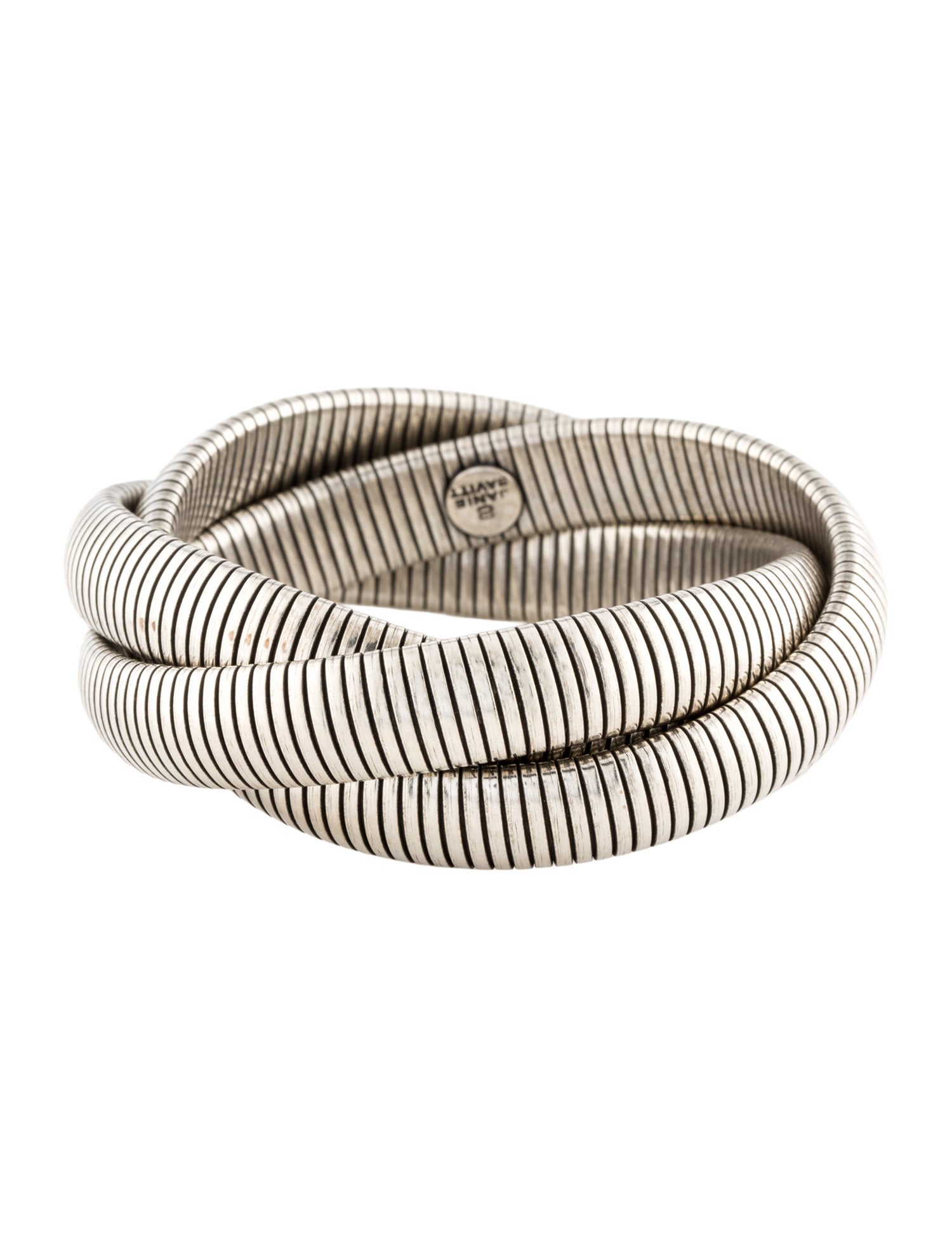 Janis Savitt Triple Cobra Bangle Bracelet