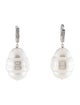 Janis Savitt Oprah's Favorite Faux Pearl & Cubic Zirconia Drop Earrings