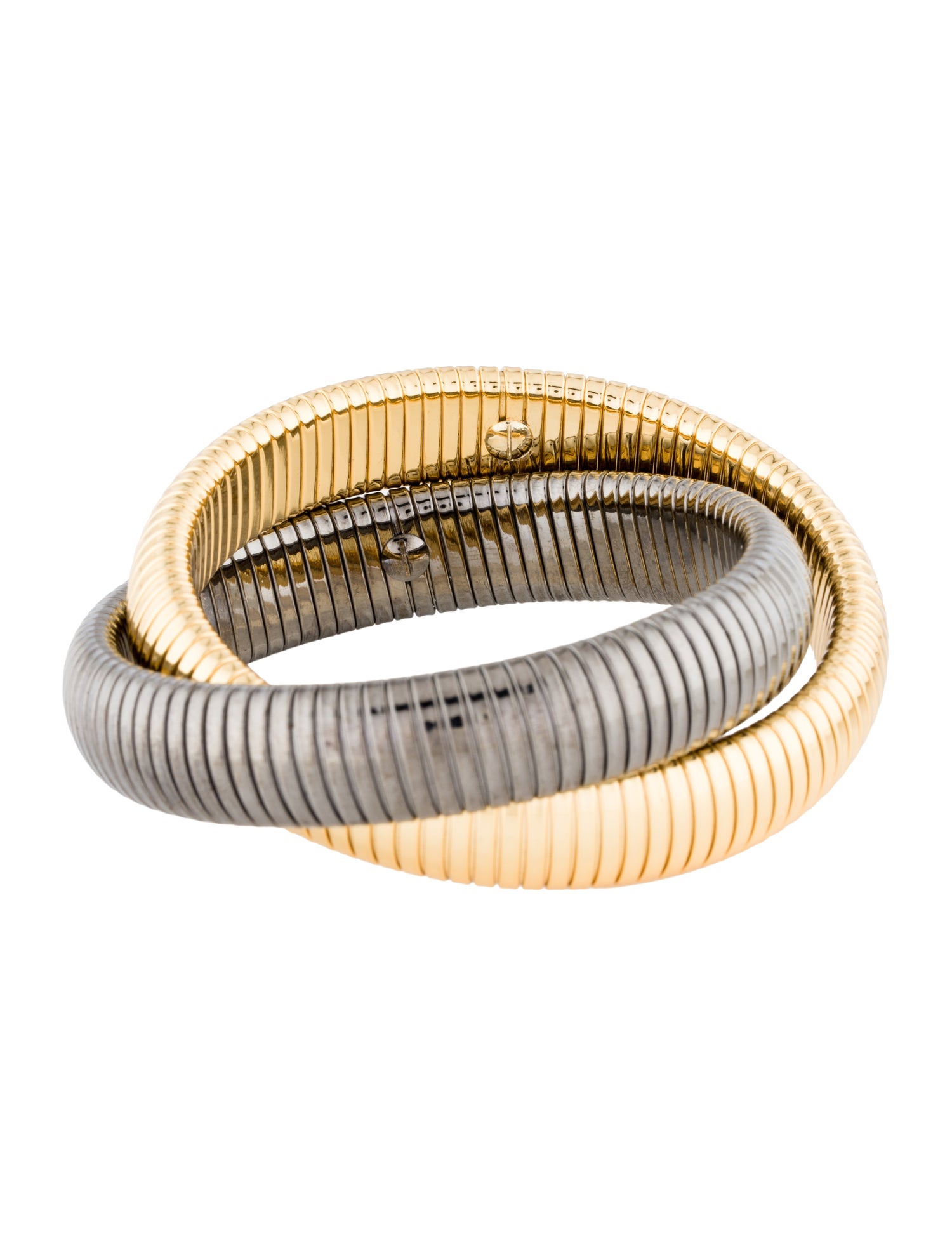 Janis Savitt Double Cobra Bangle Bracelet