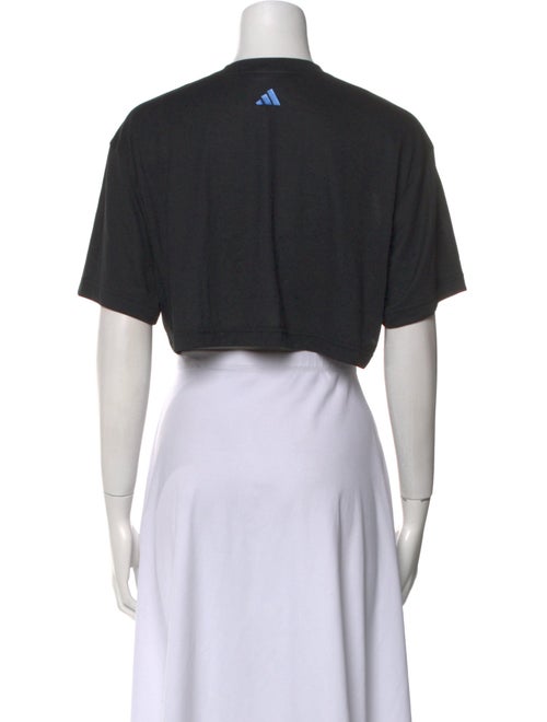 Jeremy Scott x Adidas Graphic Print Crew Neck Crop Top