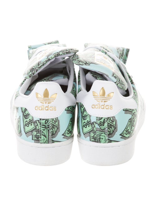 Jeremy Scott x Adidas Leather Printed Sneakers