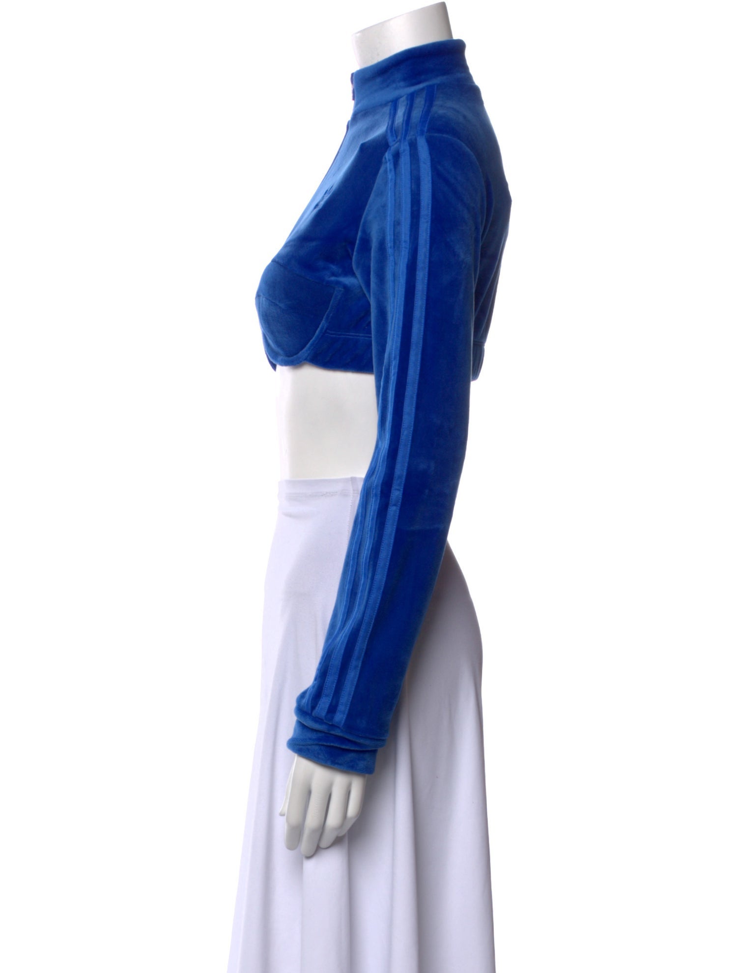 Jeremy Scott x Adidas Mock Neck Long Sleeve Crop Top w/ Tags