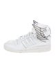 Jeremy Scott x Adidas Leather Printed Sneakers