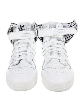 Jeremy Scott x Adidas Leather Printed Sneakers