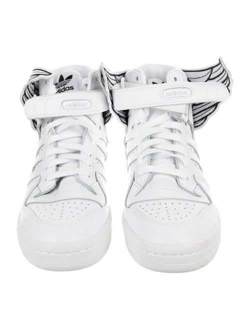Jeremy Scott x Adidas Leather Printed Sneakers