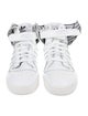 Jeremy Scott x Adidas Leather Printed Sneakers