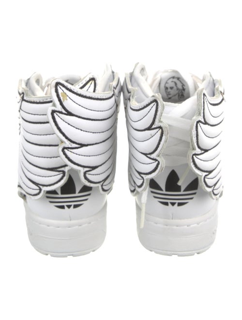 Jeremy Scott x Adidas Leather Graphic Print Sneakers
