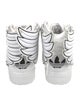 Jeremy Scott x Adidas Leather Graphic Print Sneakers