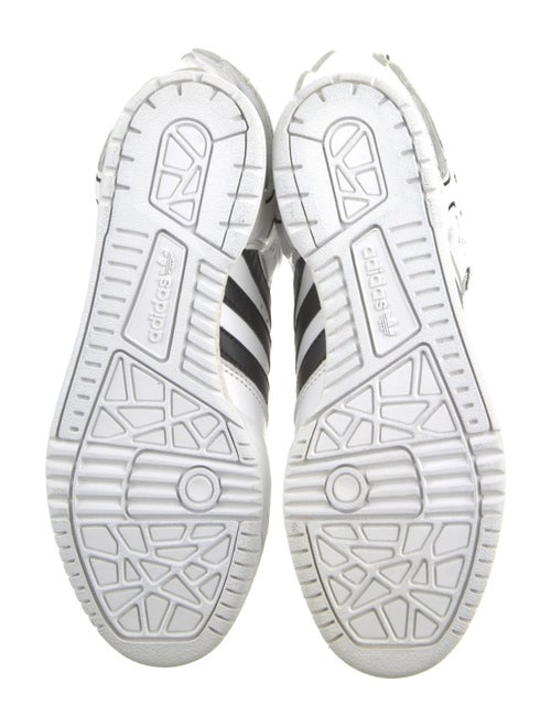 Jeremy Scott x Adidas Leather Graphic Print Sneakers