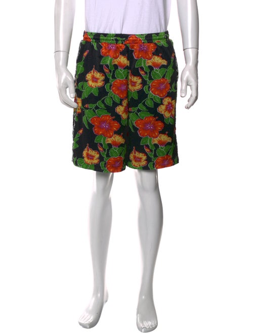 Jeremy Scott x Adidas Floral Print Athletic Shorts
