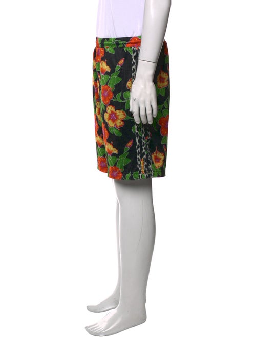 Jeremy Scott x Adidas Floral Print Athletic Shorts