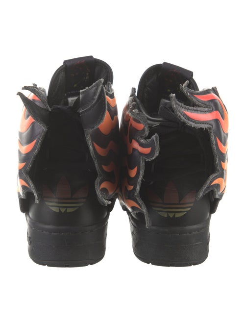 Jeremy Scott x Adidas Leather Printed Sneakers