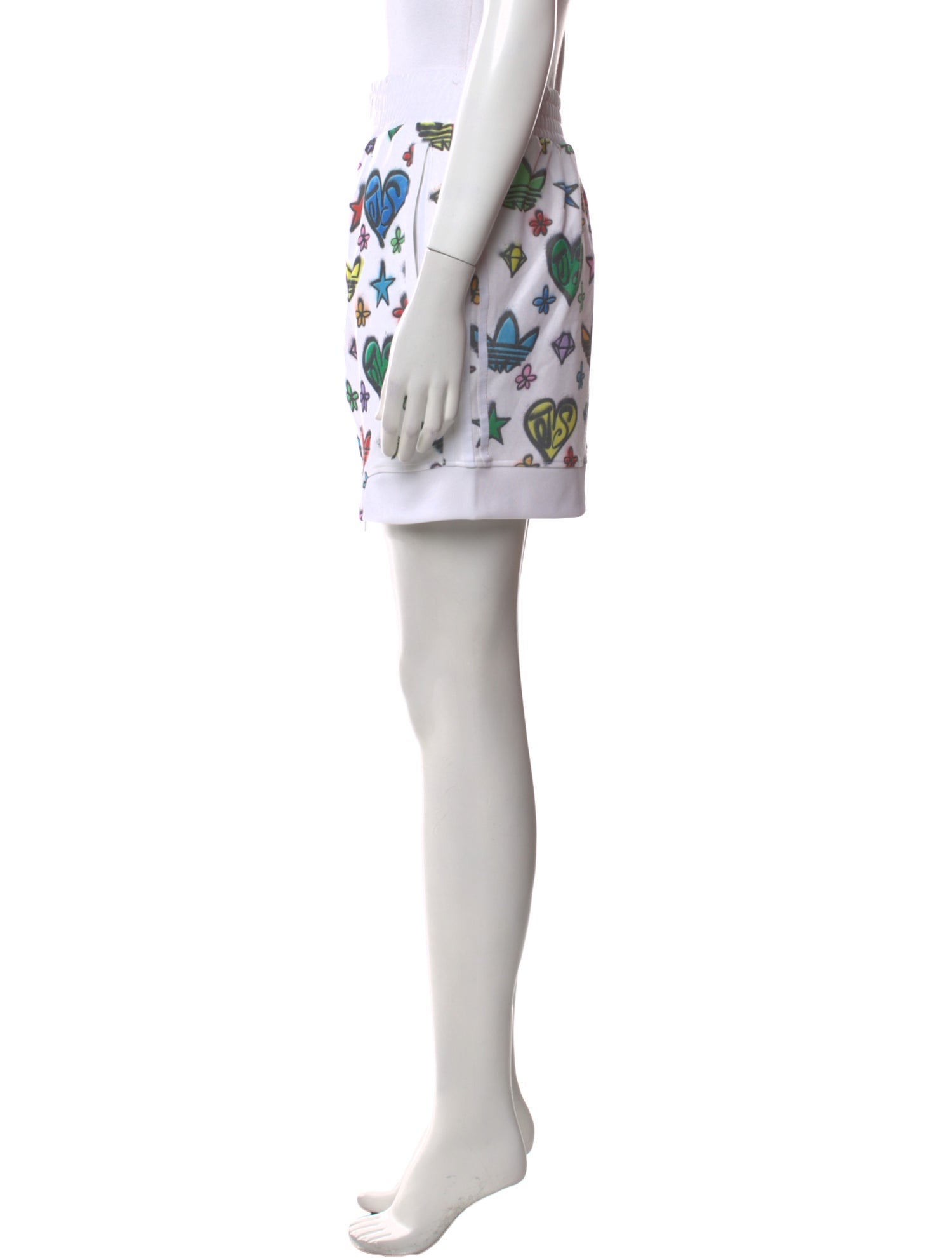Jeremy Scott x Adidas Floral Print Mini Skirt