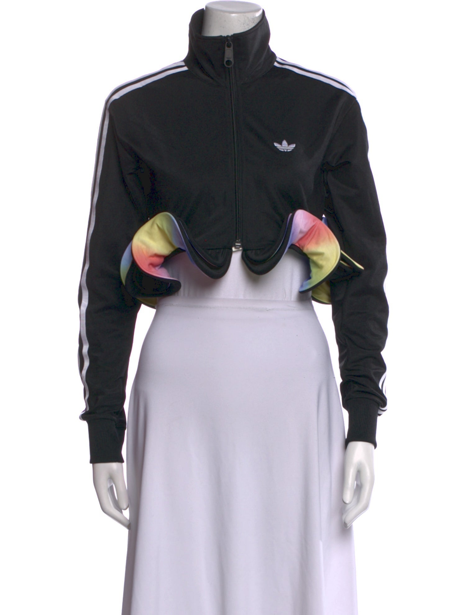 Jeremy Scott x Adidas Graphic Print Mock Neck Sweatshirt w/ Tags