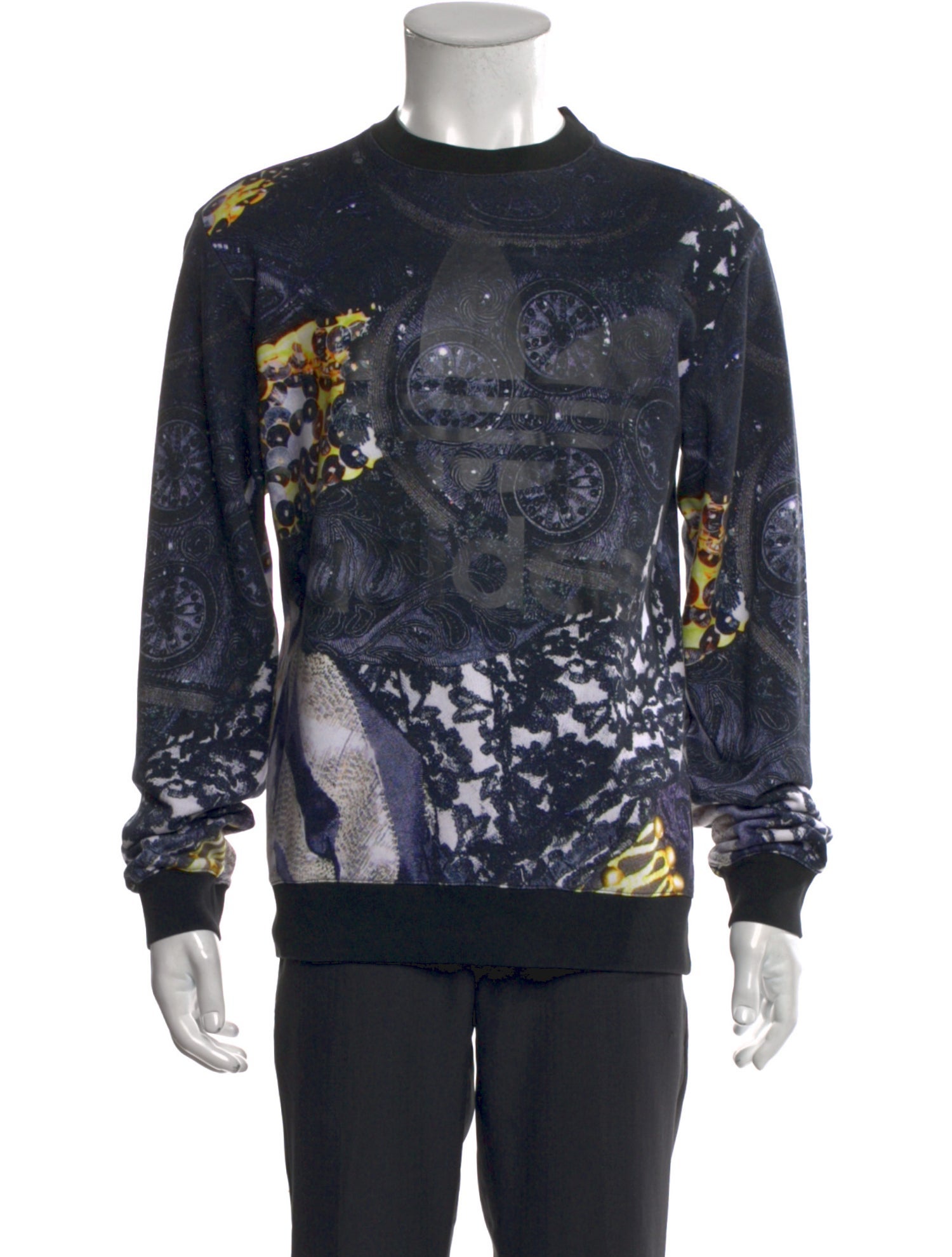 Jeremy Scott x Adidas Graphic Print Crew Neck Sweatshirt