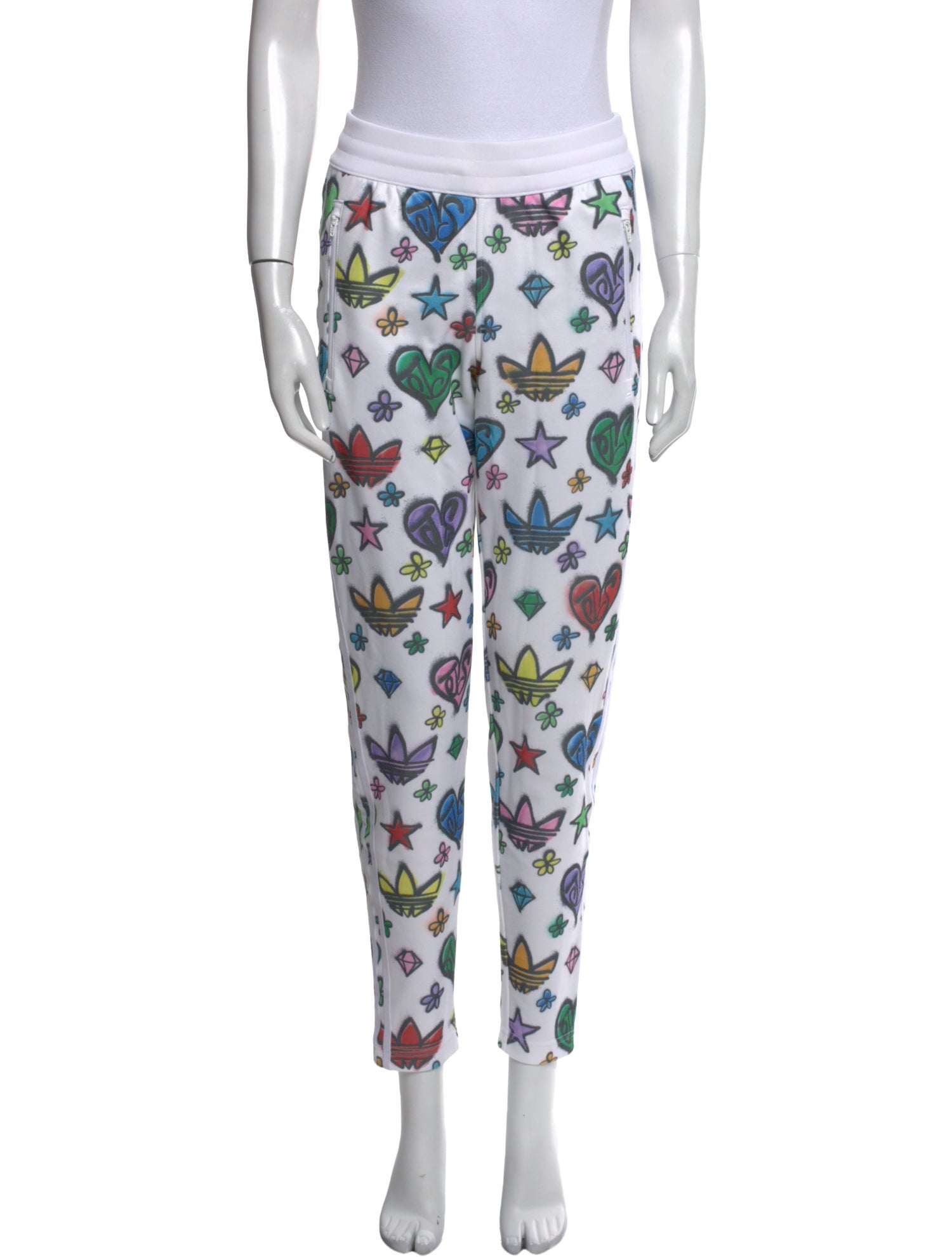 Jeremy Scott x Adidas Printed Skinny Leg Pants