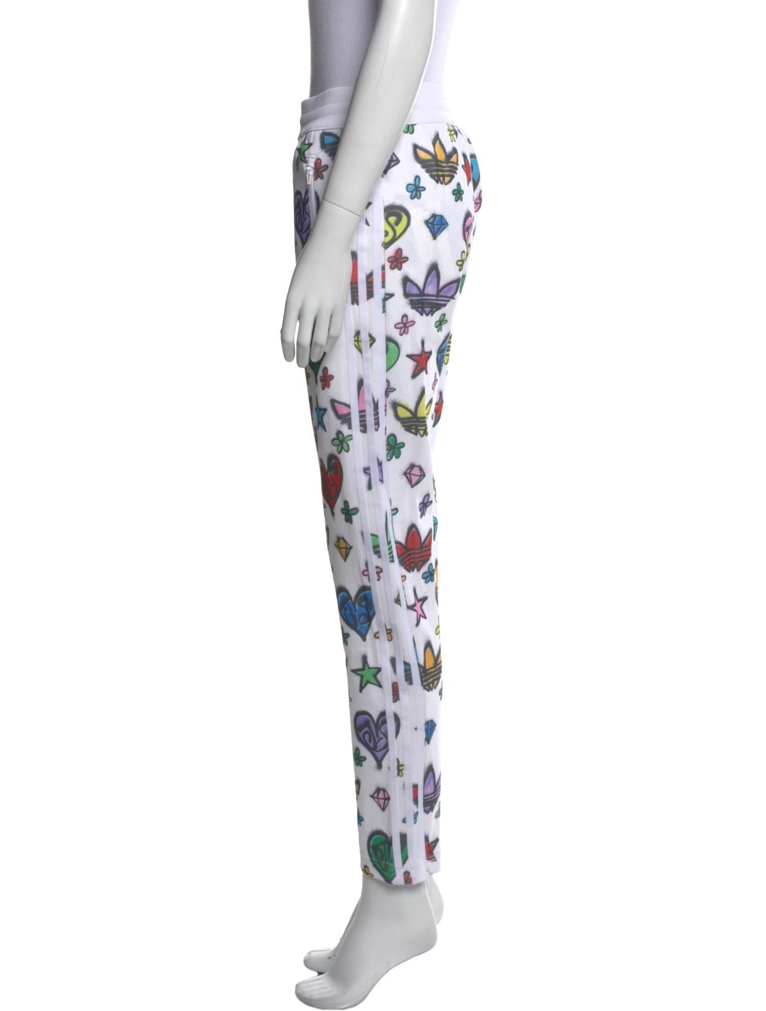 Jeremy Scott x Adidas Printed Skinny Leg Pants