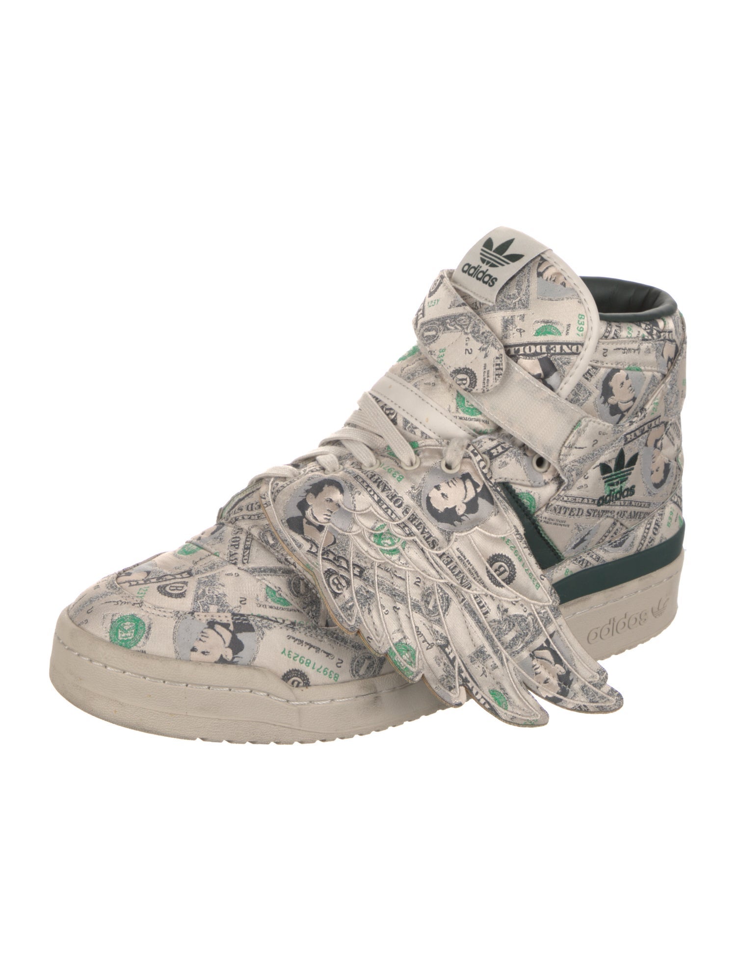 Jeremy Scott x Adidas Leather Printed Sneakers