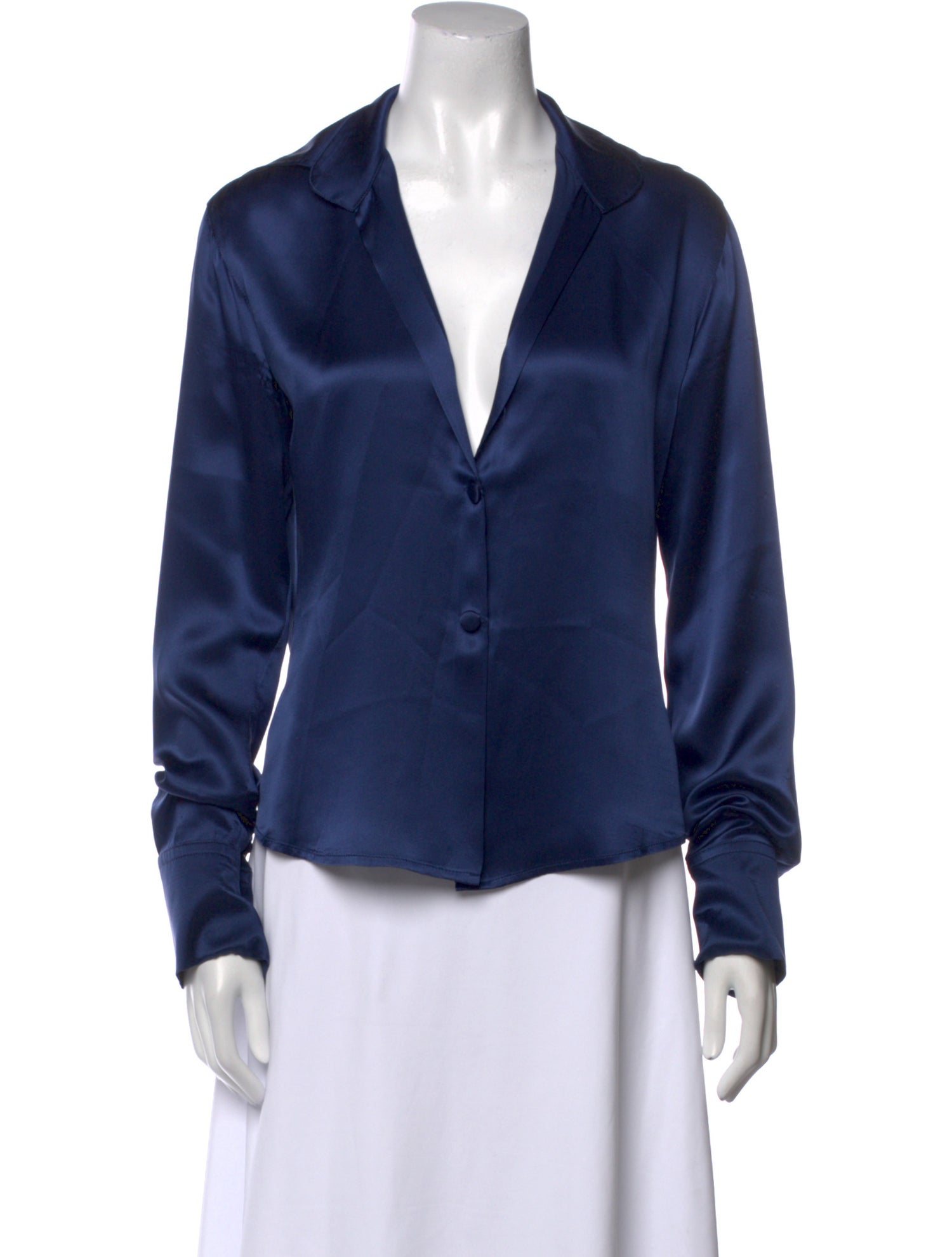 Jane Booke Silk V-Neck Blouse