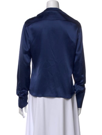 Jane Booke Silk V-Neck Blouse