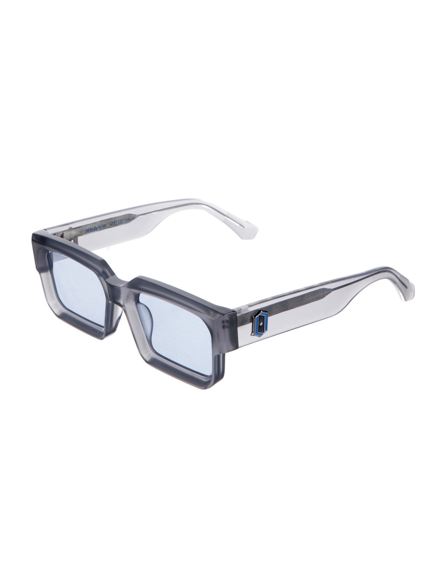James Oro Square Gradient Sunglasses