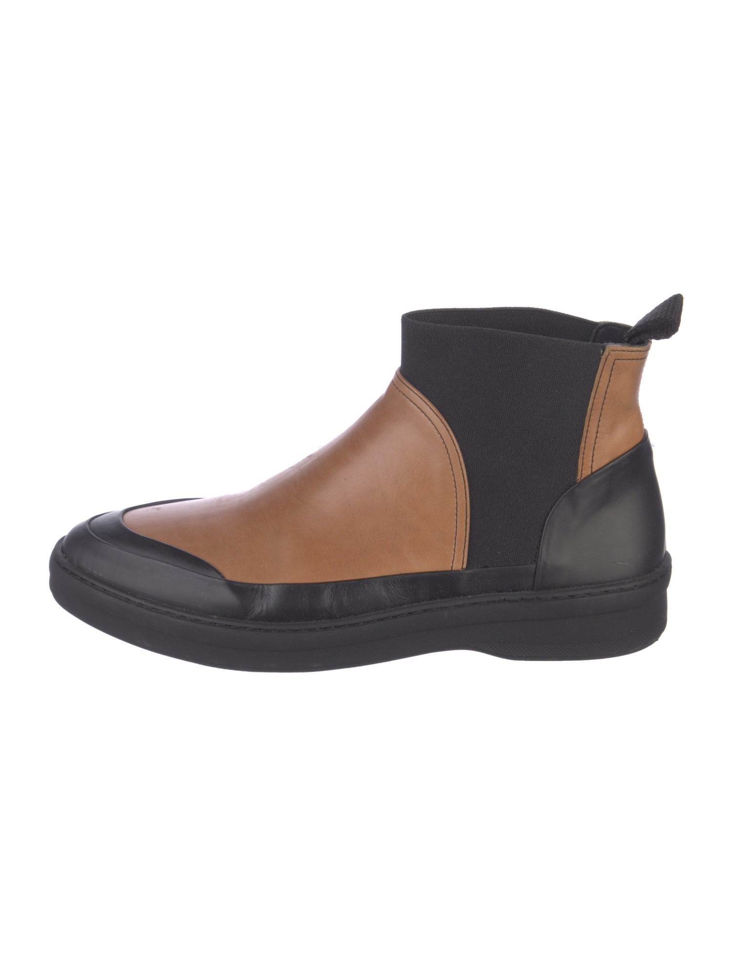 Jack Erwin Leather Colorblock Pattern Chelsea Boots